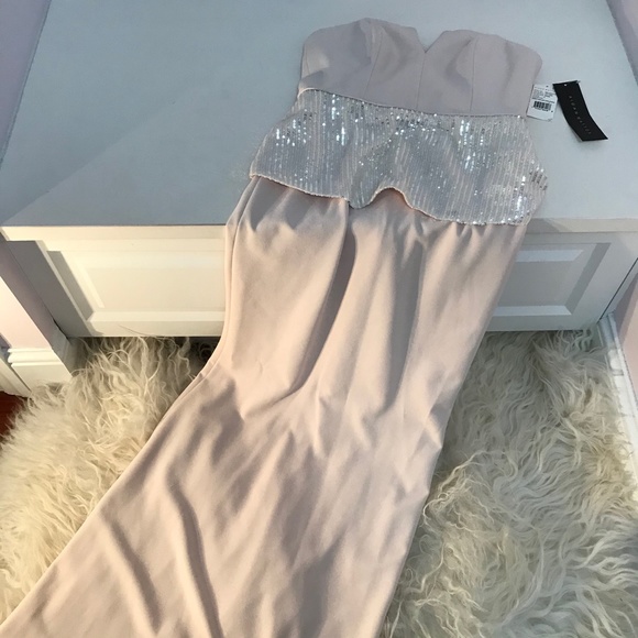 Aidan Mattox Strapless Full-Length Evening Dress - Picture 7 of 8